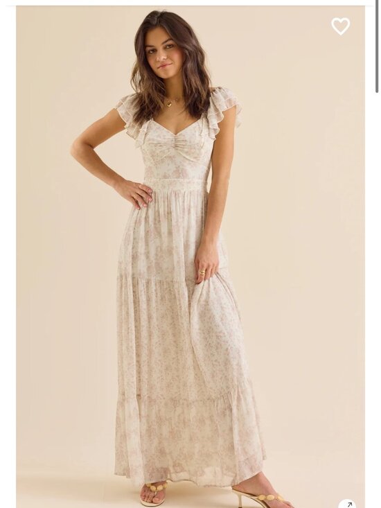 Altar'd State Dresses & Skirts - Altar'd State Cream Floral Maxi Dress